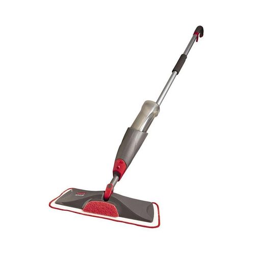 Microfiber Spray Mop with Adjustable Handle - Easy Clean - Grey/Red/White