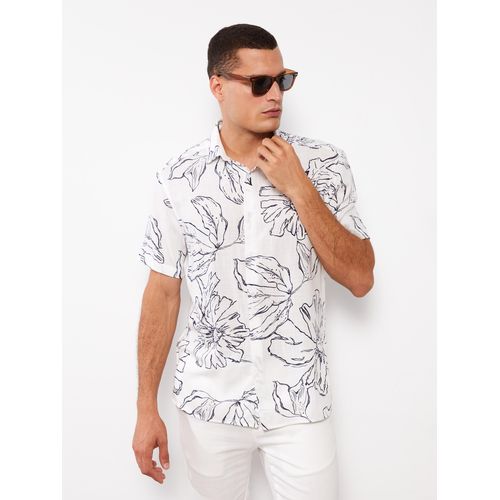 Comfortable Fit Short Sleeve Patterned Men's Shirt