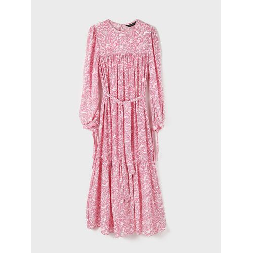 Crew Neck Patterned Women's Dress