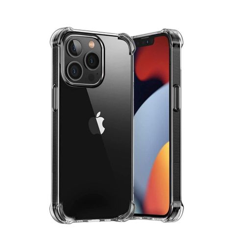 Compatible with iPhone 13 Pro Clear Case (Anti-Yellowing) Shockproof Protective Cover (Clear) (Clear)