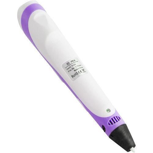 iMetrx 3D Printing Pen with Filaments Simple Handled 3D Printer Pen for Kids and Adults (Purple)