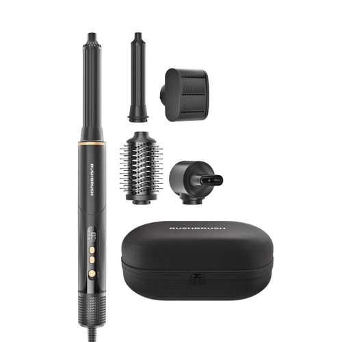 AirWrapper 5 - 1500W - Ionic Technology - 5 Heat and 3 Speed Settings - Cool Shot Feature - 5 Interchangeable Heads - Automatic Cleaning - Removable Air Filter – Black