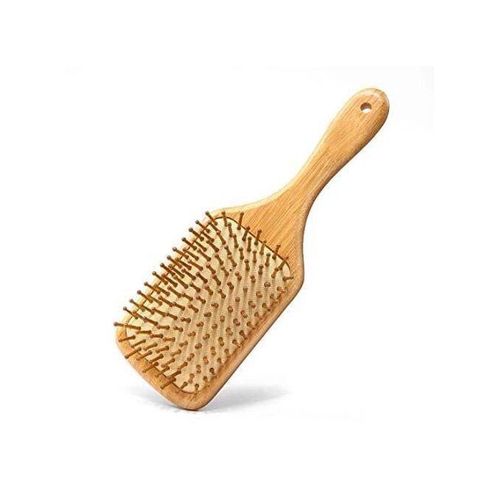 فرشاة شعر طبية خشبية للحصول على شعر طويل وصحي - بيج
