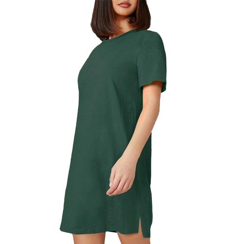 Tunic Crew Neck T-shirt - Cotton Shirts - Women