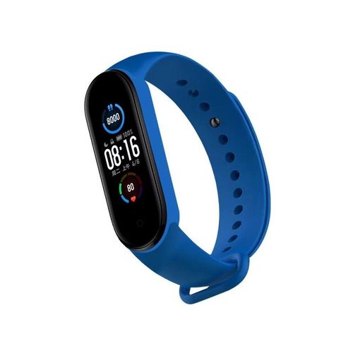 Strap Silicone Band For Xiaomi Mi Band 7/6/5 Breathable Strap Replacement Bracelet (Blue 2)