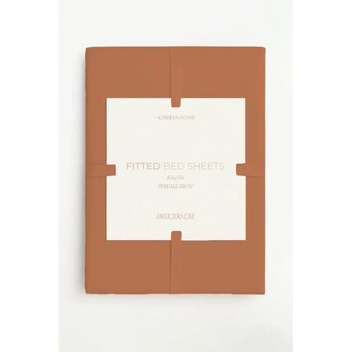 Percale King Fitted Bedsheet (TC200)