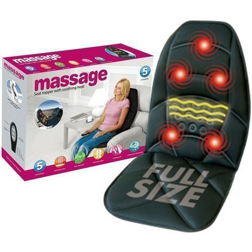 Seat Chair Massager For Home And Car - Black