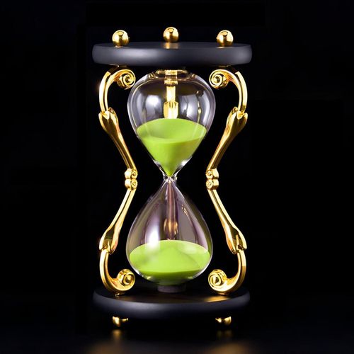 مؤقت الرمل - زجاج مؤقت مصمم بشكل جميل لتعزيز المساحات المكتبية، أفكار للهدايا، أو خلق أجواء جذابة بتدفق الرمال الساحر. (نموذج 3-10 دقائق)