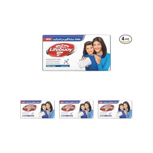 Mild Care Antibacterial soap Made with Activ Silver Formula 115G (Pack of 4)