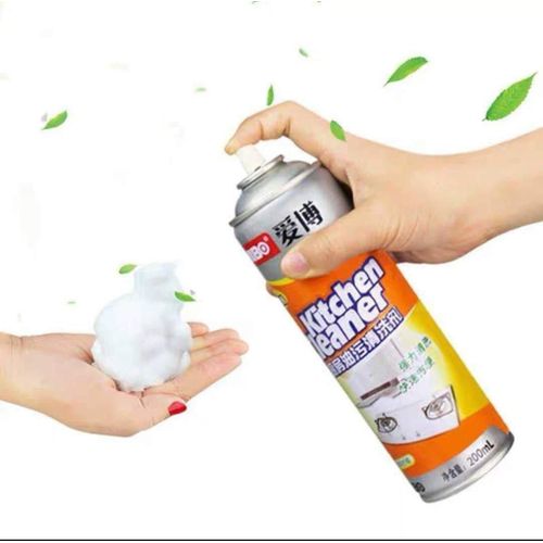 Powerful Foam Degreaser Spray 500ml – Heavy Duty Kitchen Grease Remover with Lemon Scent, Multi-Surface Cleaner for Oven, Stove, Pots, Tiles & More – Fast Acting & Safe Formula (Two packs)