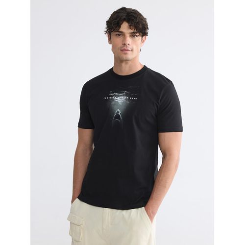 Crew Neck Printed Men's Jersey T-Shirt