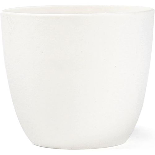 Plant Pots, 16cm Thicken Plastic Planter with Drainage Holes, Plant Container Indoor Gardening Pot for Indoor and Outdoor Garden - White