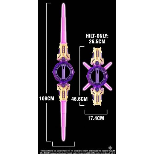 Rotating Double Blade Lightsaber, with Colorful Lights, Simulation Sword Sound, Suitable for Kids Battle Role-Playing Games, 360° Rotation, Ages 14+