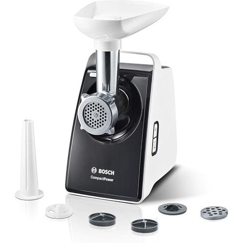Meat Grinder Compact Power 500W Energy Consumption and 1600W Motor Block Power, Black/White – MFW3612A