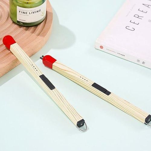 USB Electric Lighter Wooden Matchstick Long Head