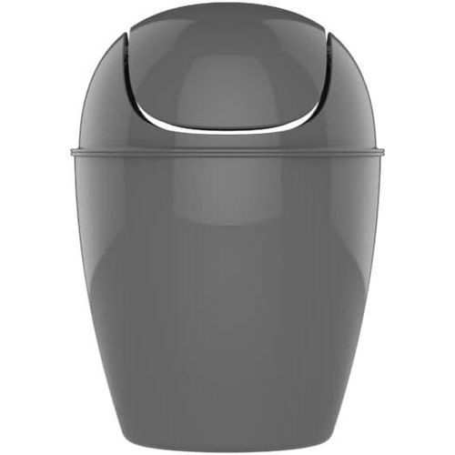 Tidy Casa Plastic Trash Bin with Cover, 31 cm x 22 cm, 5 Liters - Grey