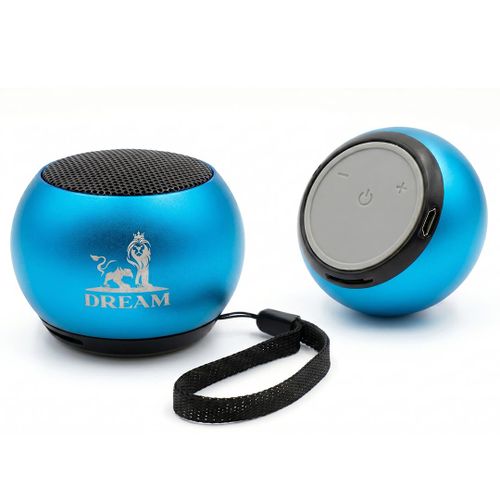 D-1720 Mini Bluetooth Speaker – 4W – Wireless + Micro SD – 2.5H Playtime – USB-C – Portable – Blue