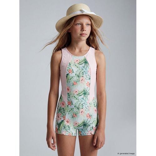 Uv Protection Girl's Swimsuit