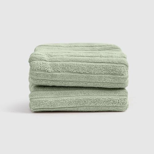 Grain face towel Green (set of 2) 100x50 cm -Made out of 100% Giza 86 Egyptian cotton Soft, durable, and stylish.-Green