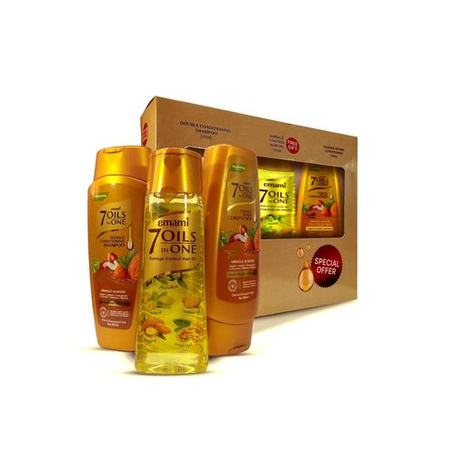 Almond Shampoo 200ml + Conditioner 200ml + Oil - 100ml
