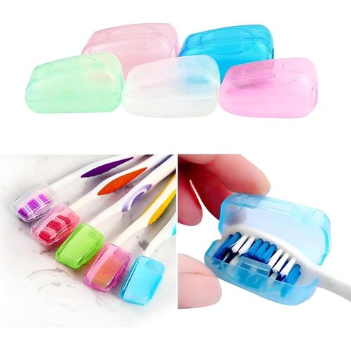 Toothbrush Head Cases - Convenient and Compact Toothbrush Head Covers for Travel, Hiking or School, Protect Your Toothbrush from Dust, Dirt and Water Pollution (5)