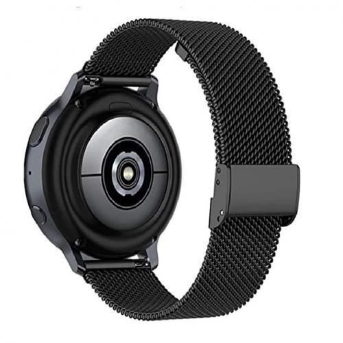 22mm Stainless Loop Watch Strap Quick Release Pins Compatible with Smart Watch Huawei Watch GT4 Pro/GT4 46mm/GT Runner/Watch 4 Pro/Watch 4 , 22mm Black