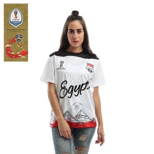 Unisex- Egypt World Cup 2018 T-Shirt - W... - (24)