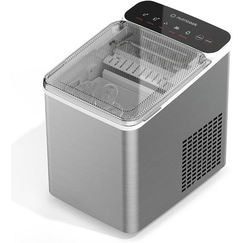 Ice Maker NC-ICY510S, Bullet Ice in 7 Minutes, Self-Cleaning, 150W, Silver
