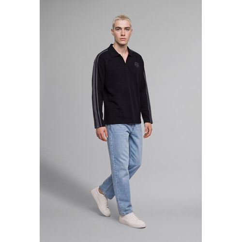 Boxy Fit Printed Long Sleeve Sweatshirt