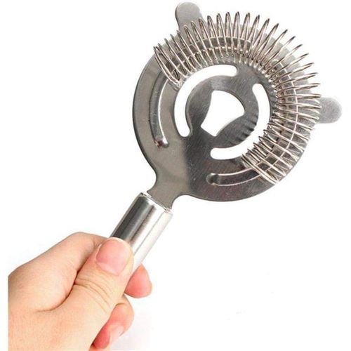 Stainless Steel Cocktail Strainer, Bar Strainer For Professional Bartenders Shaker Mixer Filter Drink Bars Ice Colander Tool