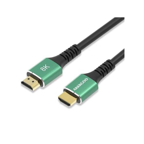 AKKKGOO 8K HDMI Cable 1.5M HDMI 2.1 Cable Real 8K High Speed 48Gbps 8K(7680x4320)@60Hz 4K@120Hz Dolby Vision HDCP2.2 HDR4:4:4 HDR eARC Compatible with Apple TV Samsung QLED TV