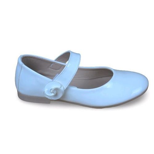 Girls Vernet Leather Velcro Flat Shoes