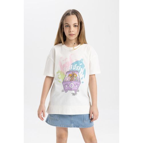 Girl Oversize Fit Short Sleeve T-Shirt - Ecru