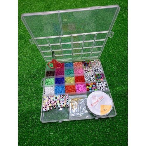 4200pcs Glass Seed Beads for Bracelet Making Kit, 24 Colors 2mm Small Glass Tiny Waist Beads Friendship Bracelet kit for Girls Jewelry Making DIY Craft Bracelet Necklaces