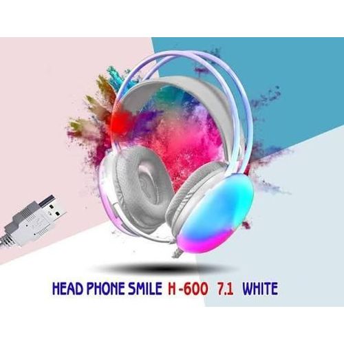 Smile H600 Headphones: Feature a compact, comfortable, and lightweight design with RGB lighting, and are available with dual-jack inputs as well as a USB option.