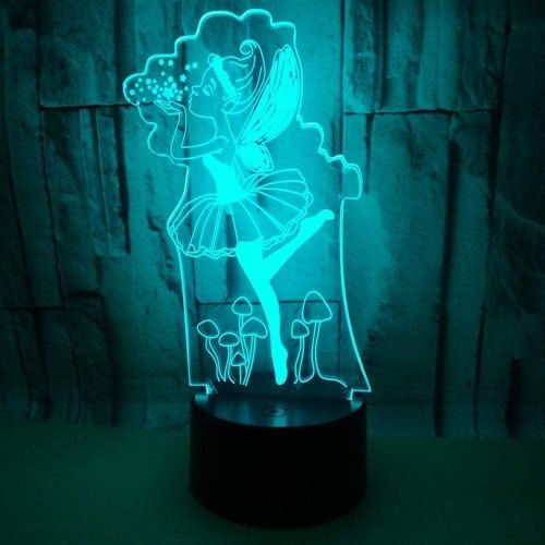 Creativity 3D Lamp Boys Night Light For Children 16 Color Switching Lamp Touch Night Lamp With Remote Control Christmas And Birthday Gifts For Kids Bedroom Decoration At Be-D (Color : G)