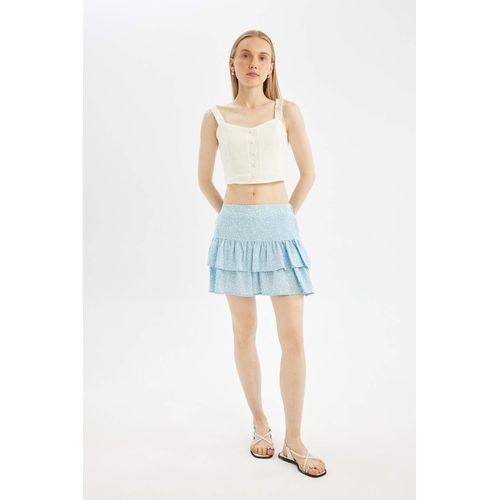 Coool Printed High Waist Mini Skirt