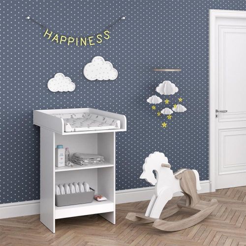 Leo Baby Changing Table, White