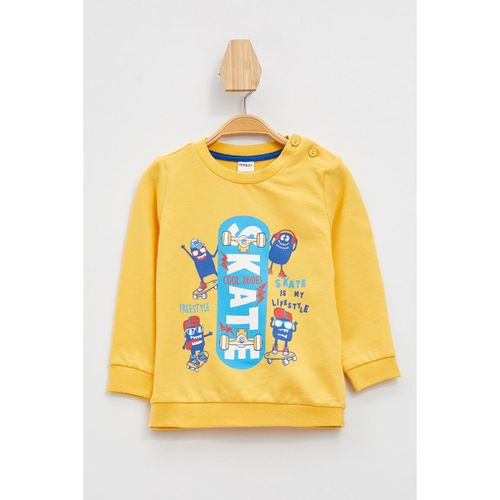 Knitted Sweat Shirt - Yellow
