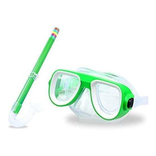 Kids Snorkel Set, Adjustable Strap Dry Top Diving Mask, Anti-Fog Snorkeling Mask Gear, Kids Swimming Goggles for Boys and Girls, Age 6-14-Swimming supplies- Swimming goggles for children- Swimming equipment- Diving set for children.