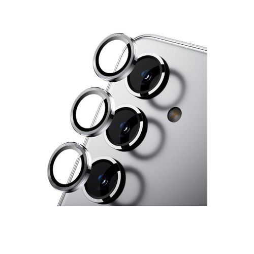 Camera Lens Protector for Samsung Galaxy A16 Accessories, 9H Tempered Glass Metal Individual Ring Camera Cover Screen Protector for Samsung A16, Case Friendly, Anti Scratch (Silver)