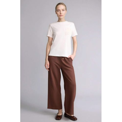 Linen Blended Regular Hem Capri