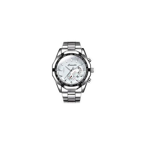 Men's Watch Quartz Waterproof Sport Calendar - Silver