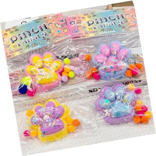 Squishy Squeeze Paw Pack of 1 Piece Random Colour