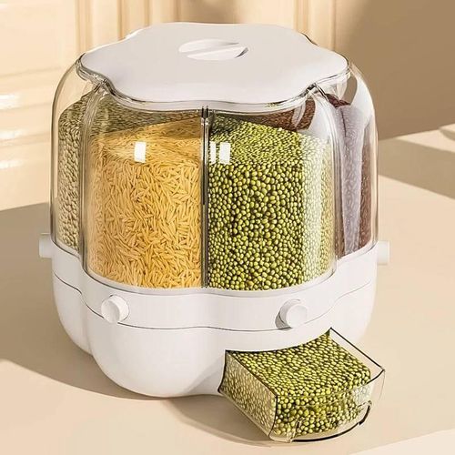Dispenser For Legumes And Grains, 6 Boxes - Capacity 6 Liters - Color May Vary
