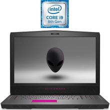 Alienware 17 R5 لاب توب ألعاب - انتل كور I9 - رام 16 جيجا - هارد 1 تيرا - SSD 512 جيجا - 17.3 بوصة FHD - مُعالج رسومات 8 جيجا - Windows 10 - أسود - لوحة مفاتيح باللغة الإنجليزية