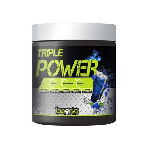 Triple Power Pre-Workout 30 servings Flavor: Blue Raspberry