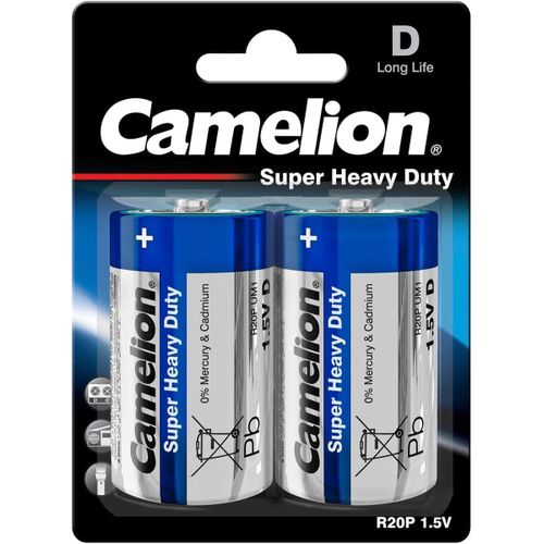 Super Heavy Duty Mono Battery 1.5 V Type D/R20 Pack of 2