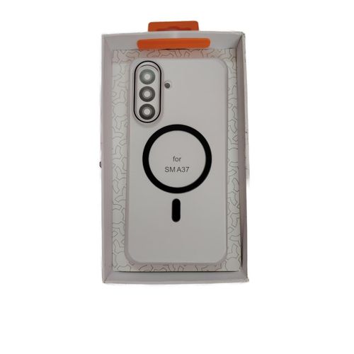 cover tadagee magsafe for samsung a37 -transparent with black touch