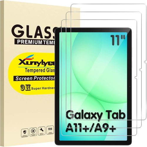 3-Piece Tempered Glass Screen Protector for Samsung Galaxy Tab A11 Plus/ A9 Plus/ A11+/ A9+ 11 Inch